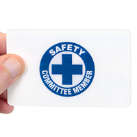 2 - Sided Safety Committee Member with Symbol