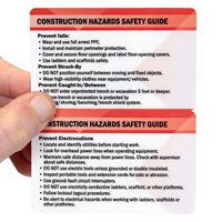 Fold-over safety wallet Cards