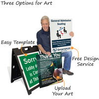 Custom a-frame signs