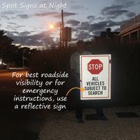 Custom reflective signs