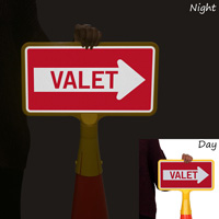 Valet Parking ConeBoss Sign