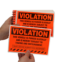 Parking Violation Stickers