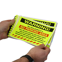 No Parking Area Towed Away Stickers