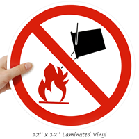 Apply No Water Military Hazard Symbol Labels