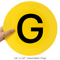 Military Chemical G-Type Nerve Agent Hazard Symbol Labels