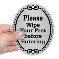 Footwear Cleaning Reminder Sign