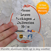 Package Collection Point Diamondplate Sign