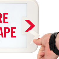 LED Exit Sign with Battery Backup,Fire Escape