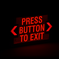 Press Button to Exit,LED Exit Sign