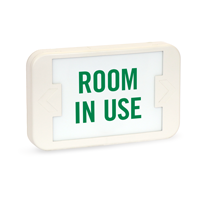Room in Use - Green Lettering, LED Exit Sign