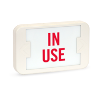 LED In Use Exit Sign with Battery Backup