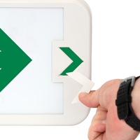 LED Exit Sign with Battery Backup