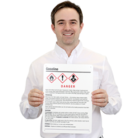 Causes Skin Irritation Gasoline GHS Sign