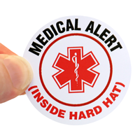 Hard Hat decal With Symbol