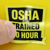 OSHA Trained Decal