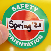 Safety Orientation Decal