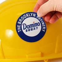 Personalized Circular Hardhat Sticker