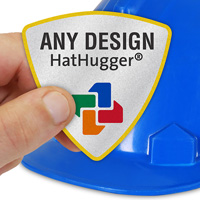 Custom Emblem Hard Hat Label