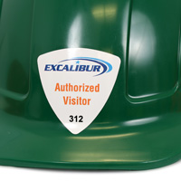 Emblem Design Hard Hat Sticker