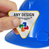 Custom Design Triangle Hard Hat Label Sticker
