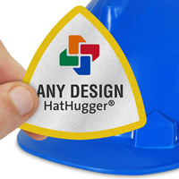 Custom Triangle Hard Hat Sticker
