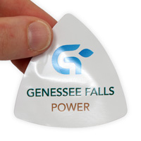 Personalized Triangle Hard Hat Label