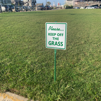 Keep Off Grass Sign for Lawn