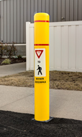 FlexBollard with Graphic For Parking