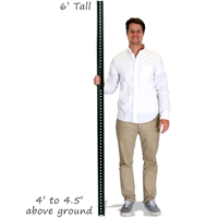 Standard U-Channel Signs Post - 6' tall