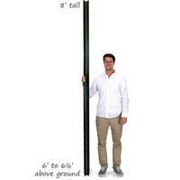Heavy Duty High Strength U-Channel Sign Posts - 8' tall
