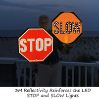 Stop Slow Paddles with LED Lights