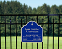 Customizable Business Hours Palladio Signs with Motif