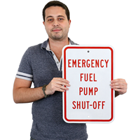 Emergency Fuel Pump,Warning Sign