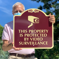 Video surveillance sign