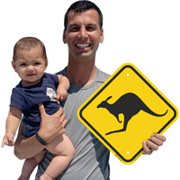 Joey kangaroo sign
