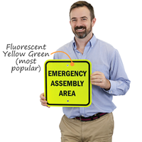 Emergency Assembly Area Reflective Sign
