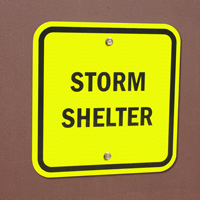 Emergency,Storm Shelter Sign