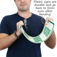 Visitor Plastic Parking Sign