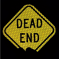 Mini Dead End Diamond-Shaped Sign