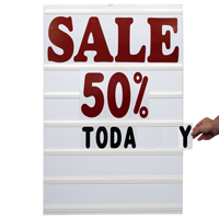 A-Frame Sign Holder Insert and Letter Kit