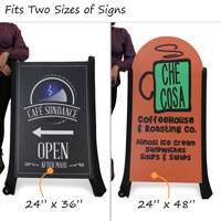 Extra tall sidewalk signs