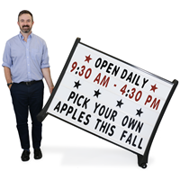 BigBoss Standard Changeable White Message Board