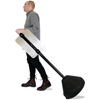 Roll 'n' Pole Standard Black Base with 42in. Pole