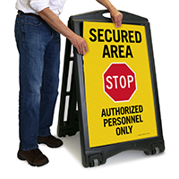 STOP Authorized Personnel Only Sign