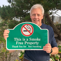 Smoke free property sign