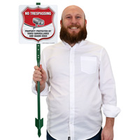 LawnBoss Sign: No Trespassing Video Surveillance