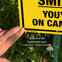 3M authorized smile you’re on camera sign
