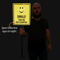 Security sign for lawn