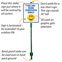 Smile, you're being recorded sign