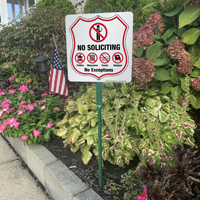 No soliciting sign for front yard